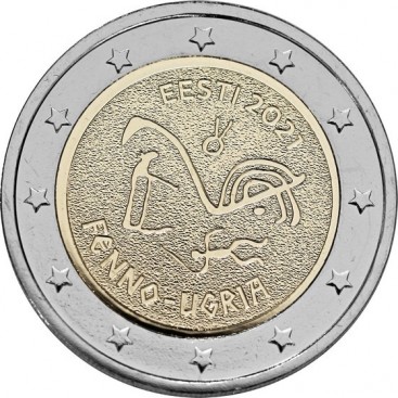 2 Euro Estonie 2021 - peuples finno-ougriens