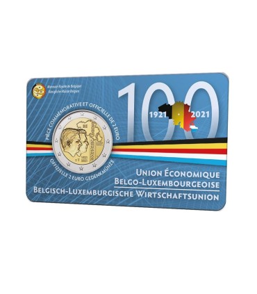 Muntkaart 2 Euro België 2021 €10,95