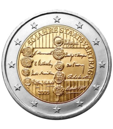 2 Euro ÖSTERREICH 2005 Österreichischer Staatsvertrag  13,95 €