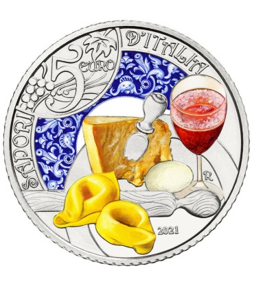 5 Euro Italien 2021 Lambrusco und Tortellini  33,95 €