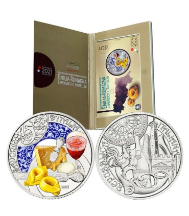 5 euros Itália 2021 Lambrusco e tortellini 33,95