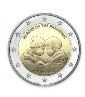2 Euro Malta 2021 - Héroes de la Pandemia €84.95