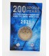 Coincard 2 Euro Grécia 2021 - Bicentenário da Revolução Grega 13,49