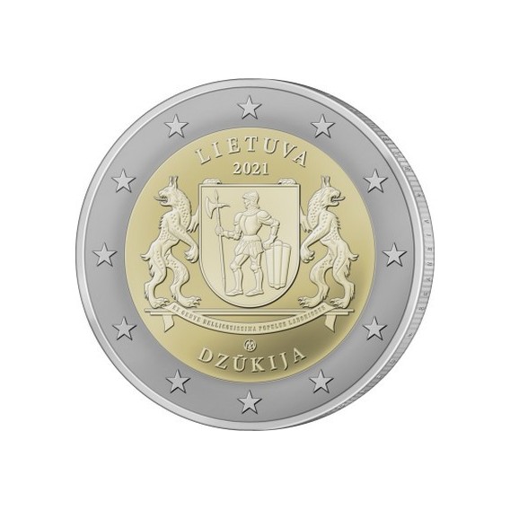 Pièce de 2€ commémorative 2021 : LITUANIE (Région historique de