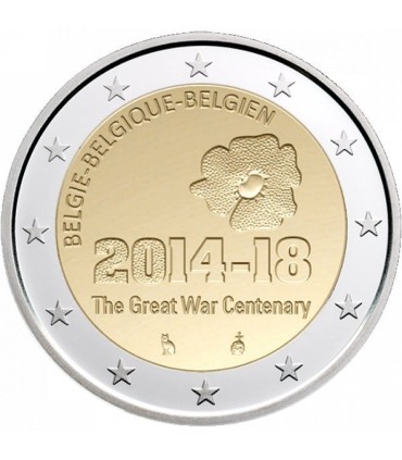 2 Euro BELGIUM 2014 World War 1914  4,99 €