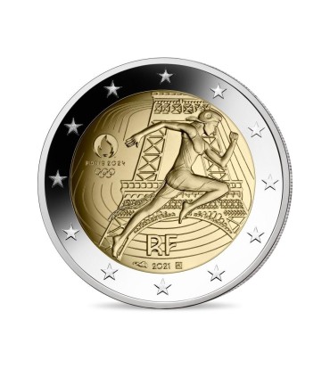 5 x 2 Euro Francia 2021 - París 2024 €53.95