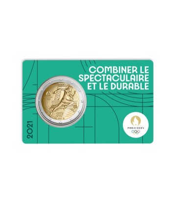 5 x 2 Euro Frankrijk 2021 - Parijs 2024 €53,95