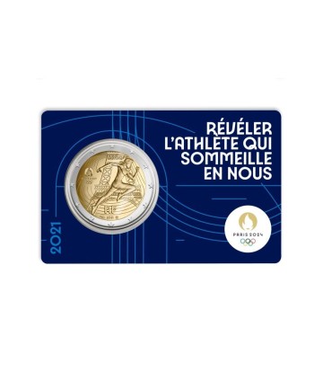 5 x 2 Euro Frankrijk 2021 - Parijs 2024 €53,95