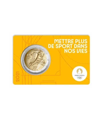 5 x 2 Euro Frankrijk 2021 - Parijs 2024 €53,95