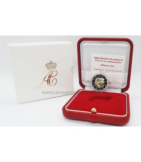2 euros Mónaco 2021 10º aniversario de la boda del Príncipe 795,00 euros