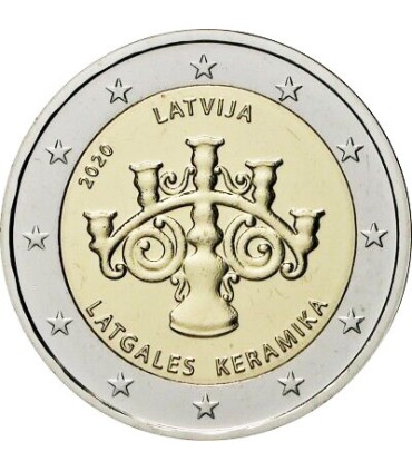 2 Euro Letland 2020 - Latgale keramiek €4,49