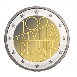 2 Euro Lettonie 2021 - 100 ans de Jure