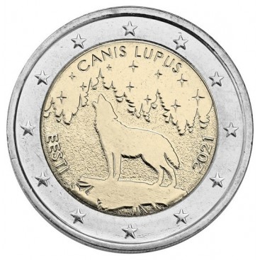 2 Euro Estonie 2021 - Le Loup
