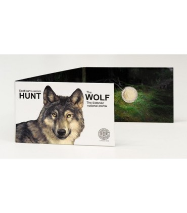Coincard 2 Euro Estland 2021 - Der Wolf  29,99 €