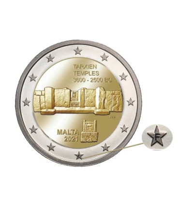 2 Euro Malta 2021 - Variante dei Templi Tarxiani  44,99 €