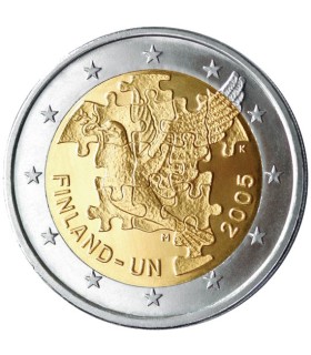 2 Euro FINLANDIA 2005 Naciones Unidas € 9,95