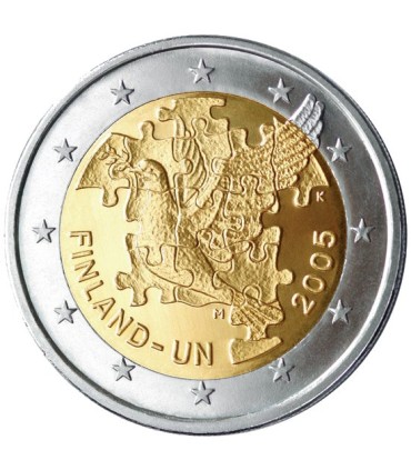 2 Euro FINLAND 2005 Verenigde Naties € 9,95