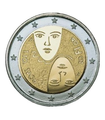 2 euros FINLÂNDIA 2006 Sufrágio universal € 9,95