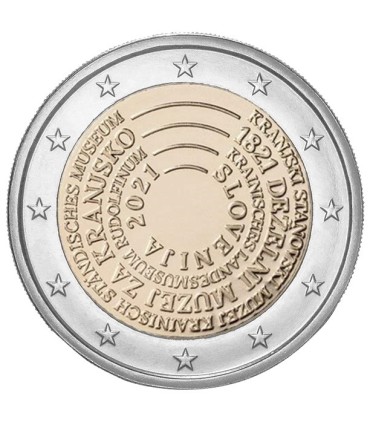 2 Euro Slowenien 2021 - 200 Jahre Carniola-Museum  3,79 €
