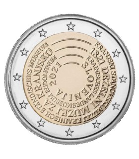 2 Euro Proof Eslovenia 2021 - 200 años del Museo de Carniola €34.95