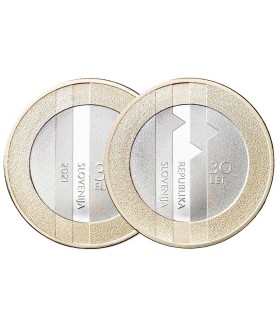 3 euros Eslovénia 2021 BE 30 anos da independência da Eslovénia 34,85 euros