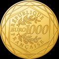 1000 Euro HERCULE 2011 -   Caractéristiques:   Poids:20 g Diamètre: 39 mm Tirage: 10 000 Métal: Or 999/1000Qualité: Belle Ép