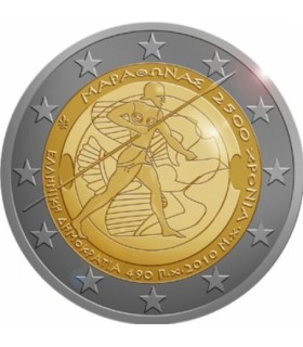 2 Euro Grecia 2010 Maratón de Batalla €6.95