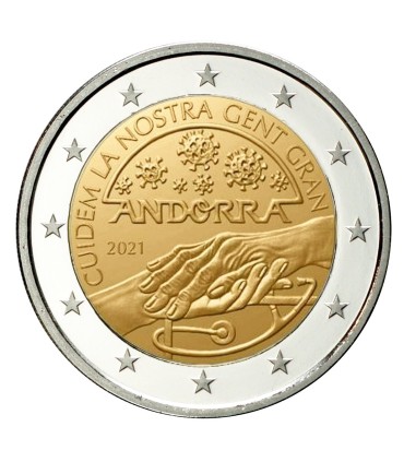 2 Euro Andorra 2021 - Sorge für unsere Senioren  22,49 €