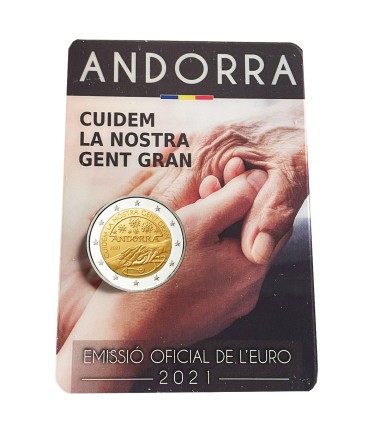 2 Euro Andorra 2021 - Sorge für unsere Senioren  22,49 €