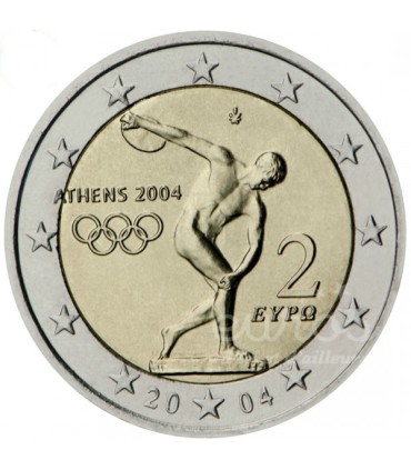 2 Euro Griechenland 2004 Olympische Spiele  7,95 €