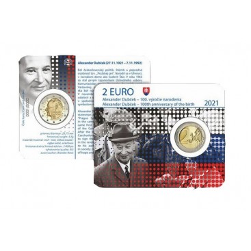 Coincard 2 Euro Slovaquie 2021 - Alexander Dubček