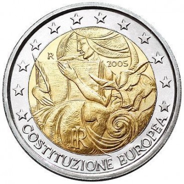 2 Euro italie 2005 Constitution UE -  Thème: 2 € commémorative Italie 2005 commémorant les 1 an de la constitution Européen