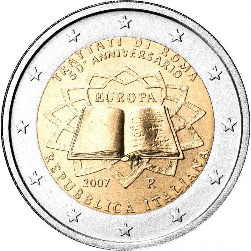 2 Euro Italie 2007 Traité de Rome - Le Comptoir de l'Euro