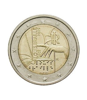 2 Euro Italien 2009 Louis Braille  5,95 €