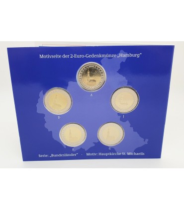 SET 5*2 Euro Duitsland 2008 BU €55,18