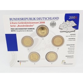 SET 5*2€ Allemagne 2008 BU