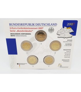 SET 5*2 Euro Alemania 2007 BU €85.28