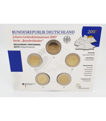 SET 5*2 Euro Germania 2007 BU  85,28 €