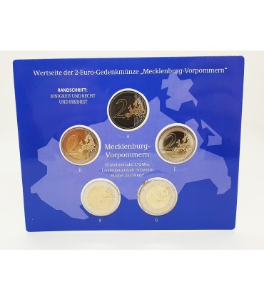 SET 5*2 Euro Germany 2007 BU  85,28 €