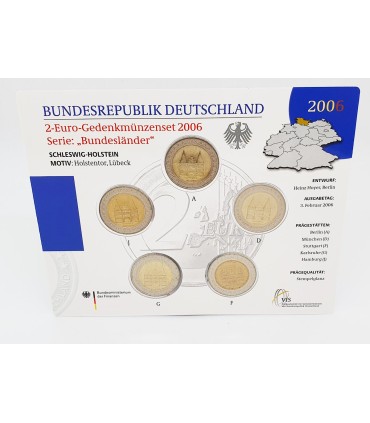 SET 5*2 Euro Germany 2006 BU  119,40 €