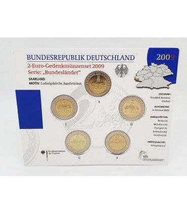 SET 5*2 Euro BU Alemania 2009 €55.18