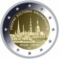2 Euro LETTONIE 2014 La Capitale Riga -   2 euro commemorative Lettonie 2014 Thème :RIGA Tirage :1 000 000 exemplaires. Descript