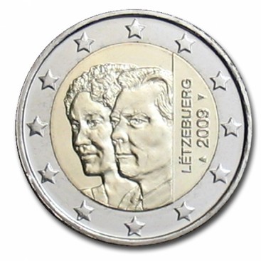 2 Euro luxembourg 2009 Grand Duc Henri Charlotte -  Thème: 2 € commémorative Luxembourg 2009 commémorant: Le Grand-Duc Henr