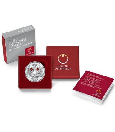 20 Euro Austria 2022 - THE POWER OF THE TIGER  68,99 €