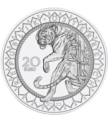 20 Euro Austria 2022 - IL POTERE DELLA TIGRE  68,99 €
