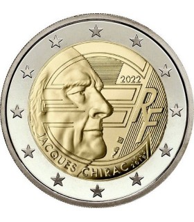 2 euros França 2022 - Chirac 3,10 euros