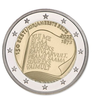 Coincard 2 Euro Estland 2022 BU - Literarische Gesellschaft  18,49 €