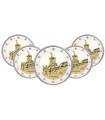 5 x 2 euros Alemanha 2022 - Castelo de Wartburg