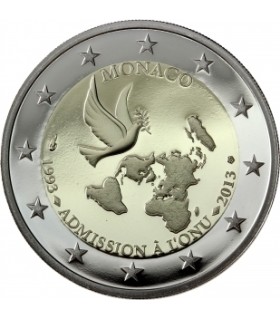 2 euros comemorativo Mónaco ONU unc 9,49 euros
