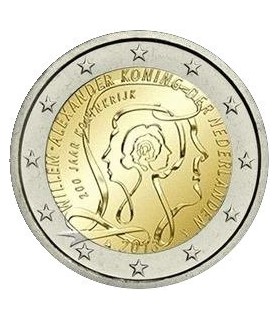 2 Euro Países Bajos 2013 200 años de realeza € 5,49
